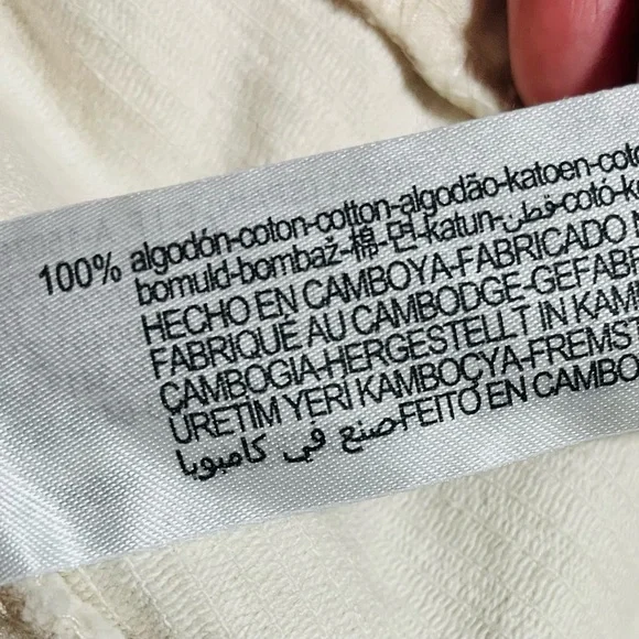 Zara Corduroy Oversize Light Cream Jacket. Size XS - Picture 10 of 11